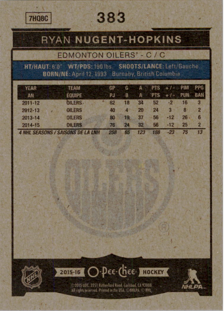 A0716- 2015-16 O-Pee-Chee Hockey Card #s 251-500 -You Pick- 15+ FREE US SHIP - Picture 189 of 349
