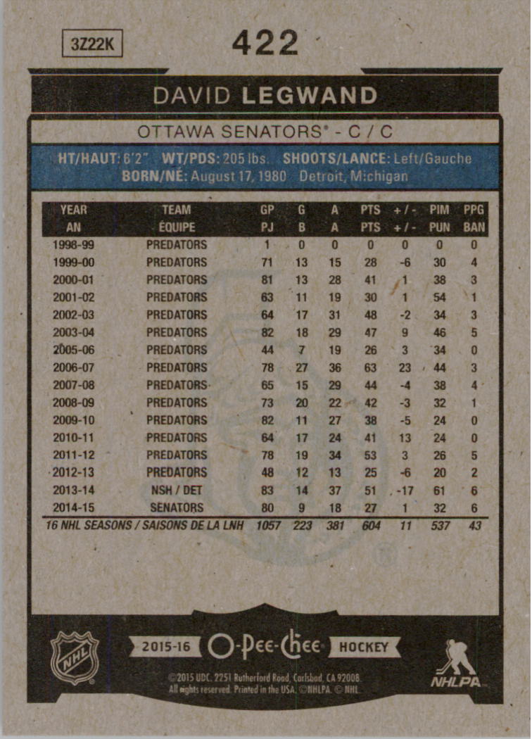 A0716- 2015-16 O-Pee-Chee Hockey Card #s 251-500 -You Pick- 15+ FREE US SHIP - Picture 238 of 349