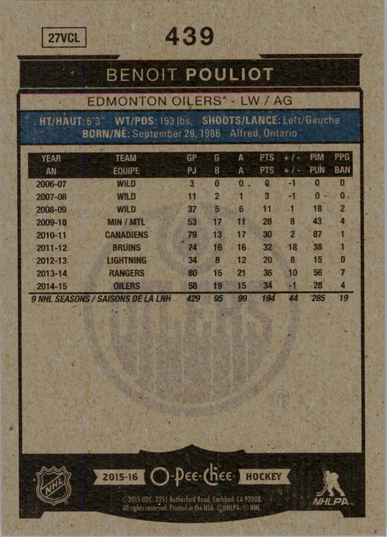 A0716- 2015-16 O-Pee-Chee Hockey Card #s 251-500 -You Pick- 15+ FREE US SHIP - Picture 268 of 349