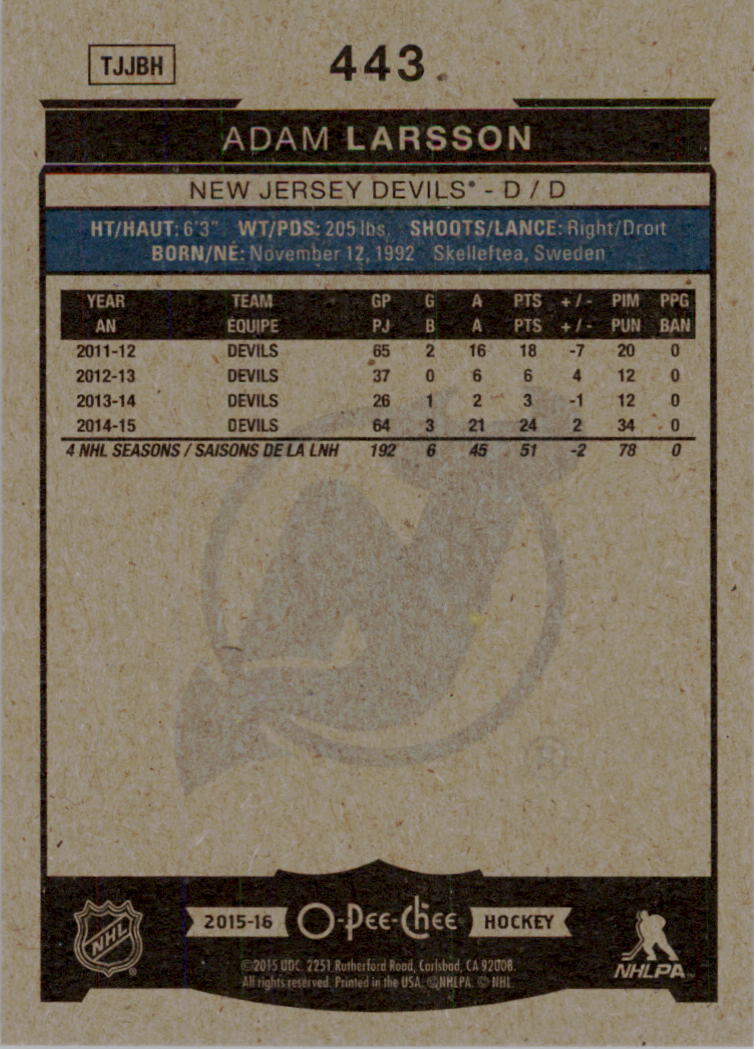 A0716- 2015-16 O-Pee-Chee Hockey Card #s 251-500 -You Pick- 15+ FREE US SHIP - Picture 275 of 349