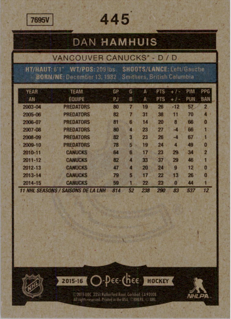A0716- 2015-16 O-Pee-Chee Hockey Card #s 251-500 -You Pick- 15+ FREE US SHIP - Picture 279 of 349