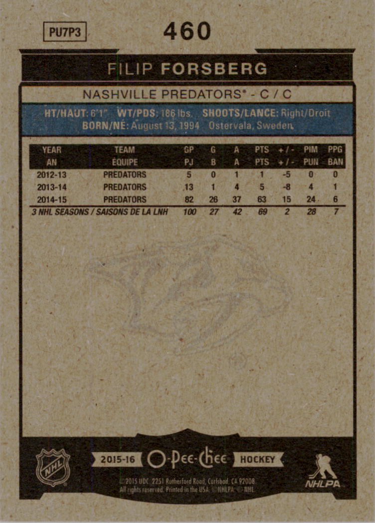 A0716- 2015-16 O-Pee-Chee Hockey Card #s 251-500 -You Pick- 15+ FREE US SHIP - Picture 300 of 349