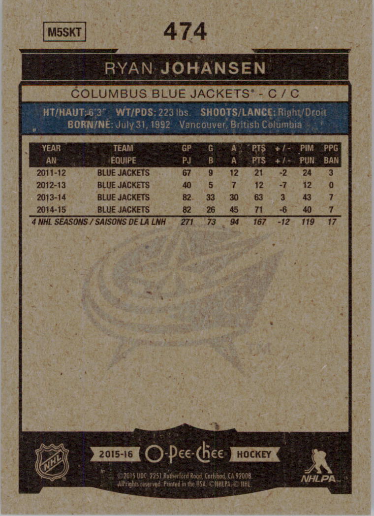 A0716- 2015-16 O-Pee-Chee Hockey Card #s 251-500 -You Pick- 15+ FREE US SHIP - Picture 318 of 349