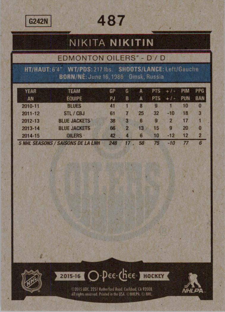 A0716- 2015-16 O-Pee-Chee Hockey Card #s 251-500 -You Pick- 15+ FREE US SHIP - Picture 335 of 349