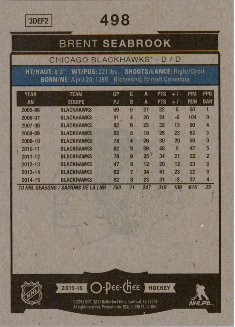 A0716- 2015-16 O-Pee-Chee Hockey Card #s 251-500 -You Pick- 15+ FREE US SHIP - Picture 349 of 349