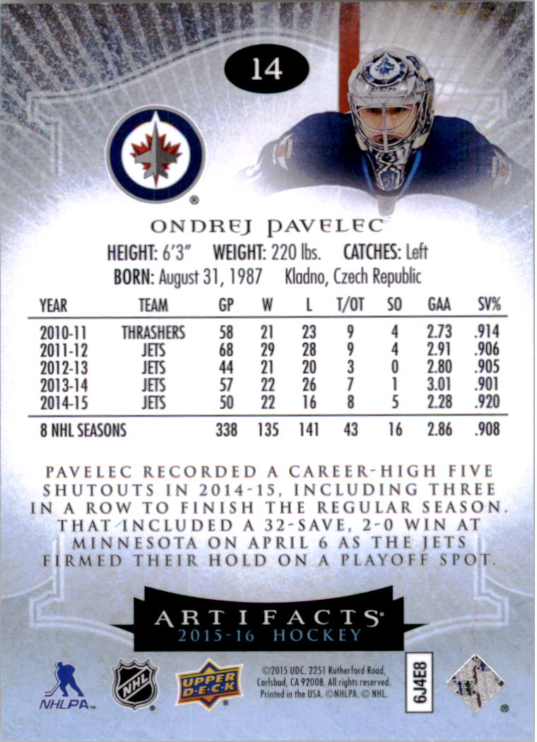 2015-16 Artifacts Hockey Card Pick (Base)