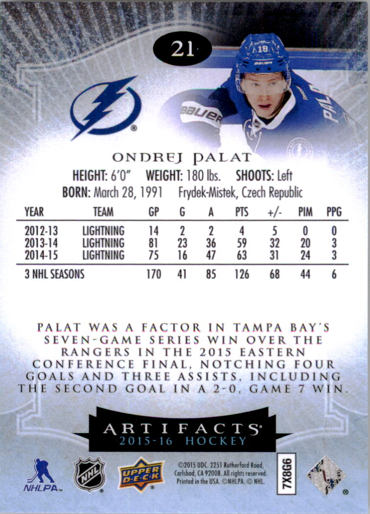 2015-16 Artifacts Hockey Card Pick (Base)