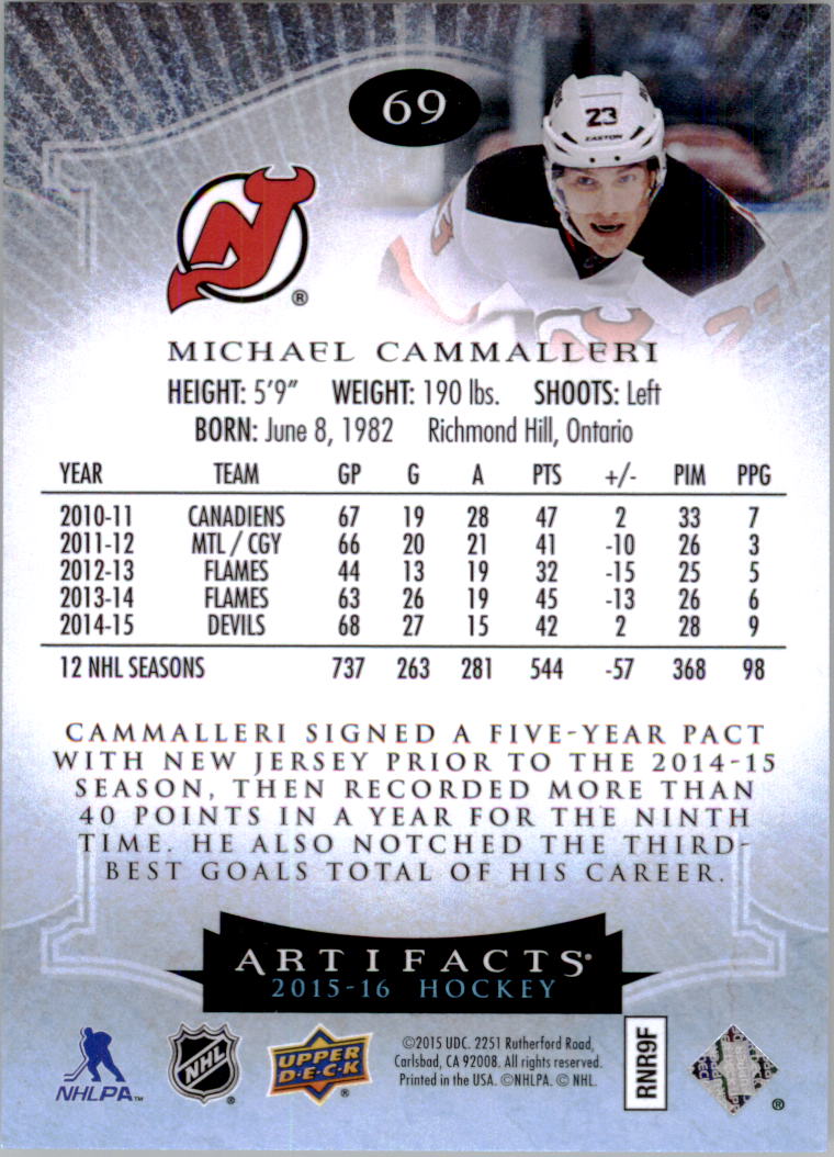 2015-16 Artifacts Hockey Card Pick (Base)