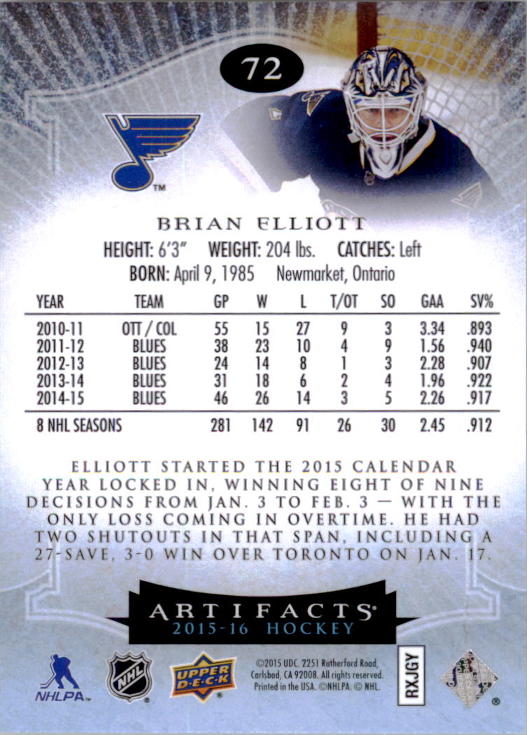 2015-16 Artifacts Hockey Card Pick (Base)