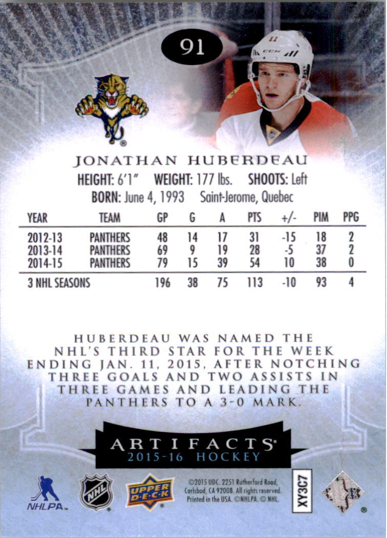 2015-16 Artifacts Hockey Card Pick (Base)