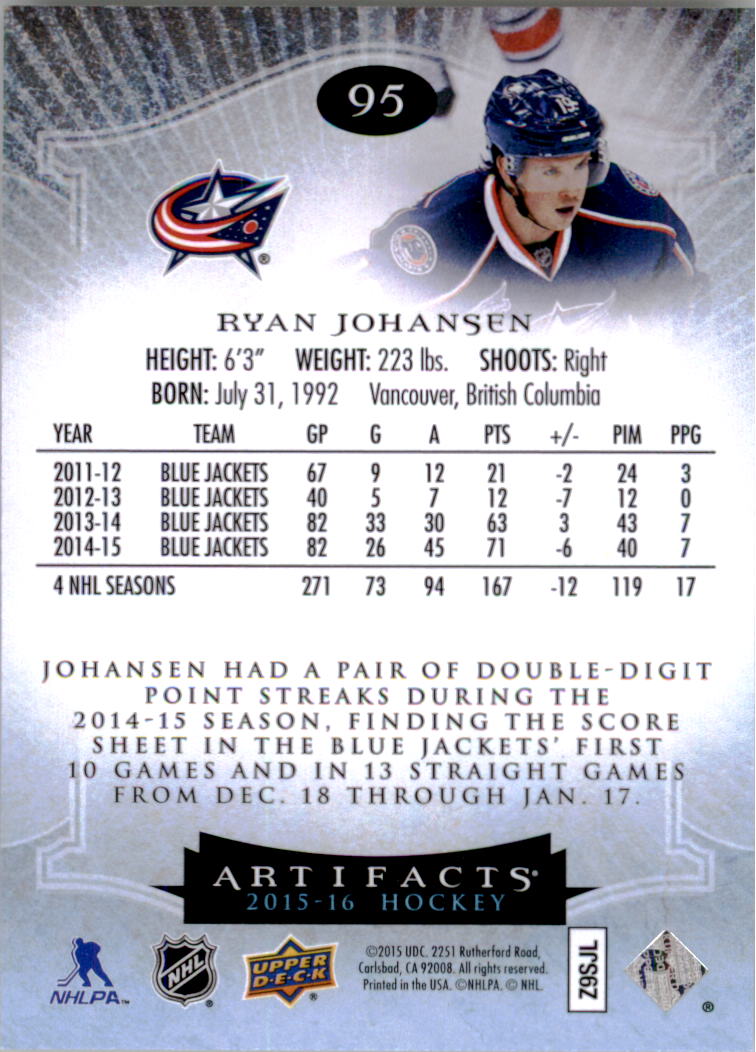 2015-16 Artifacts Hockey Card Pick (Base)