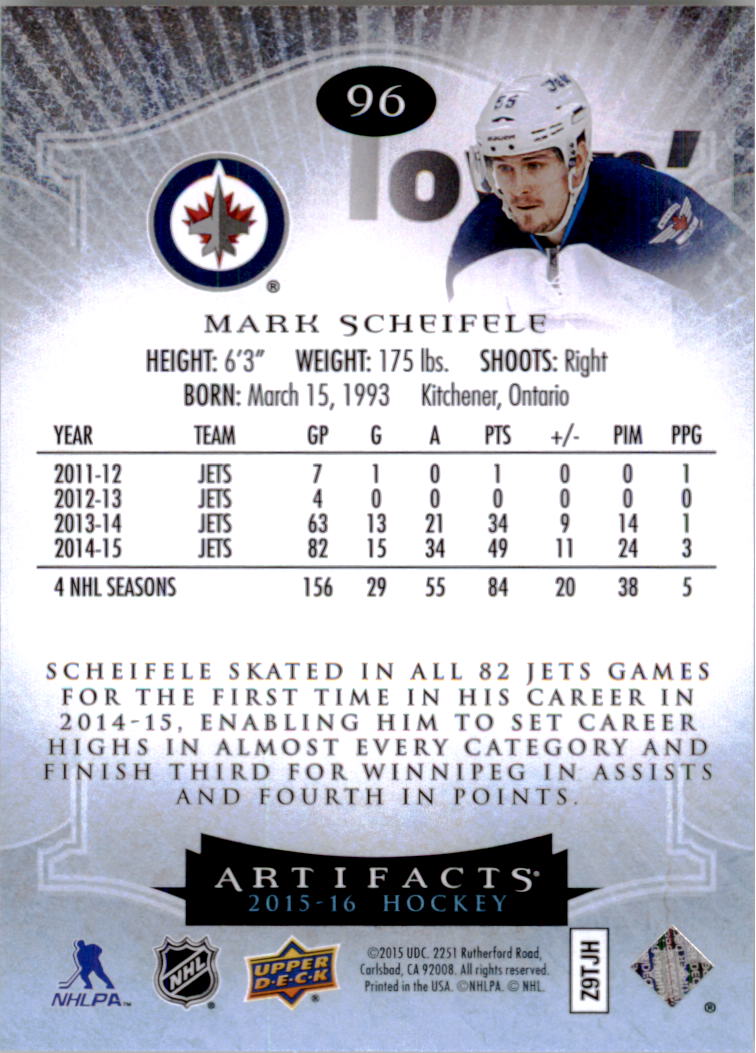 2015-16 Artifacts Hockey Card Pick (Base)