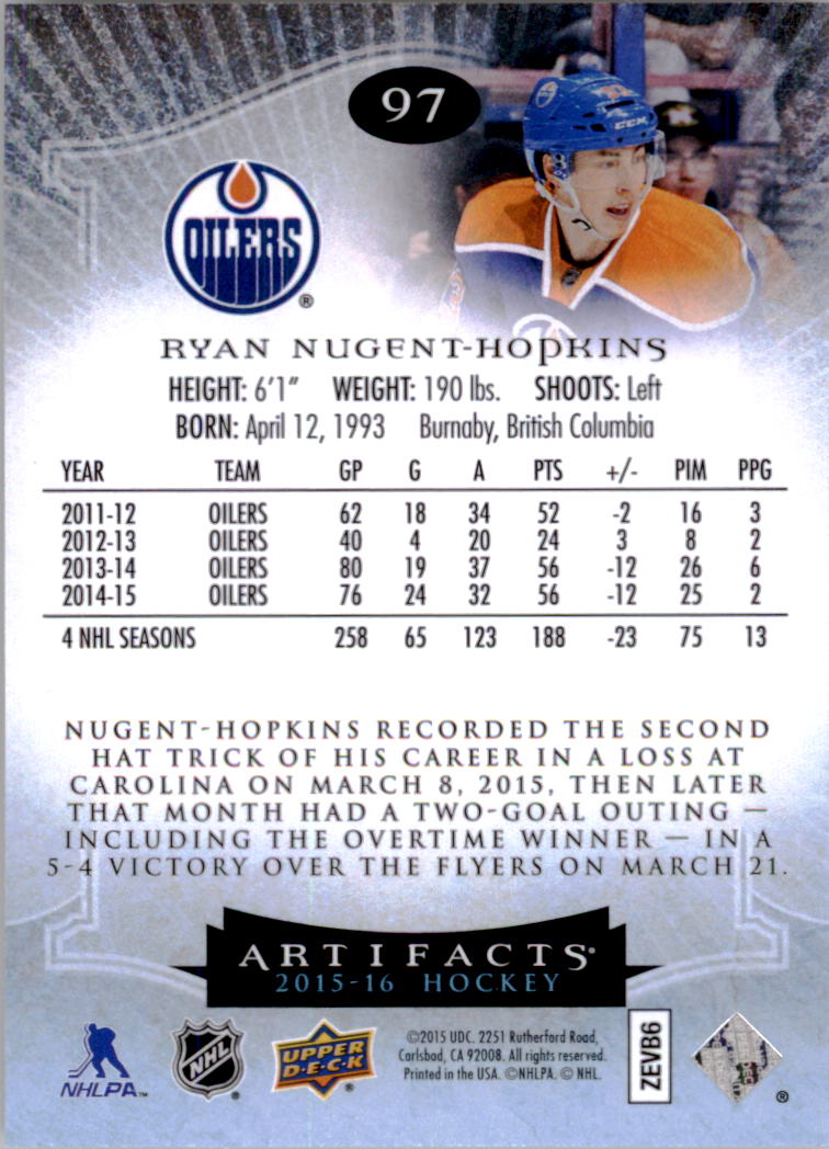 2015-16 Artifacts Hockey Card Pick (Base)