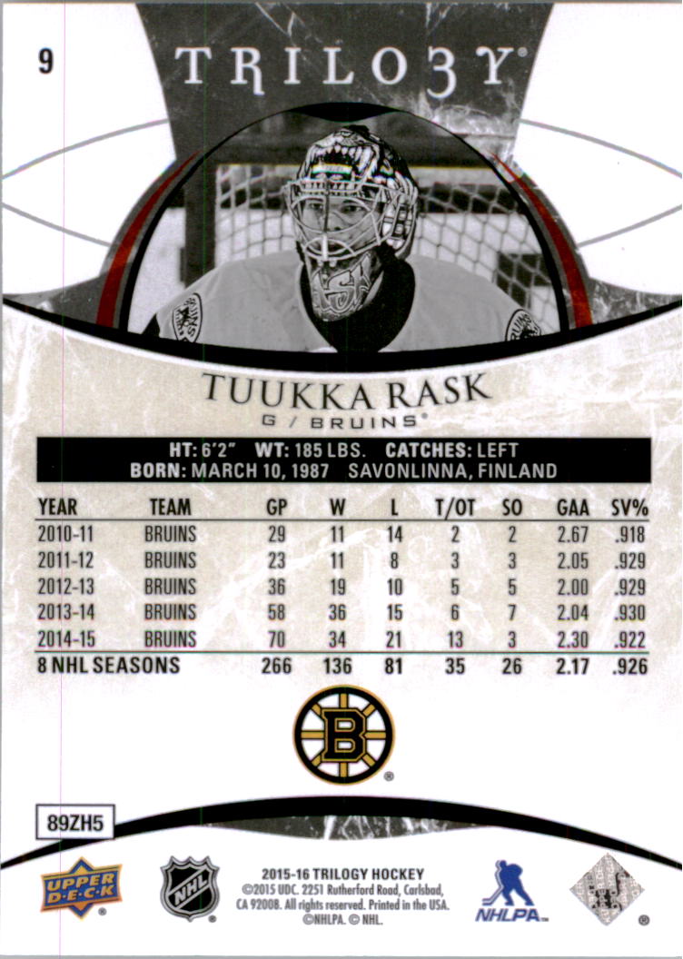 B2282- 2015-16 Upper Deck Trilogy Hk 1-230 +Inserts -You Pick- 10+ FREE US SHIP - Picture 15 of 149