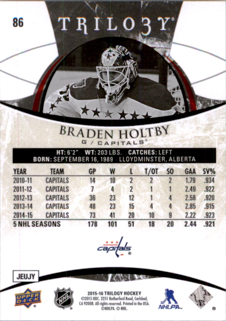 B2282- 2015-16 Upper Deck Trilogy Hk 1-230 +Inserts -You Pick- 10+ FREE US SHIP - Picture 124 of 149