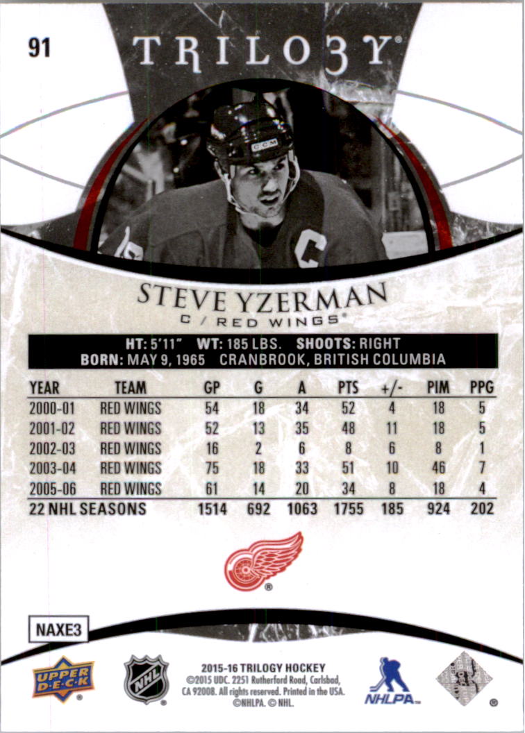 B2282- 2015-16 Upper Deck Trilogy Hk 1-230 +Inserts -You Pick- 10+ FREE US SHIP - Picture 131 of 149