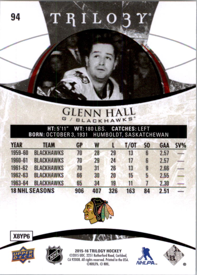 B2282- 2015-16 Upper Deck Trilogy Hk 1-230 +Inserts -You Pick- 10+ FREE US SHIP - Picture 136 of 149
