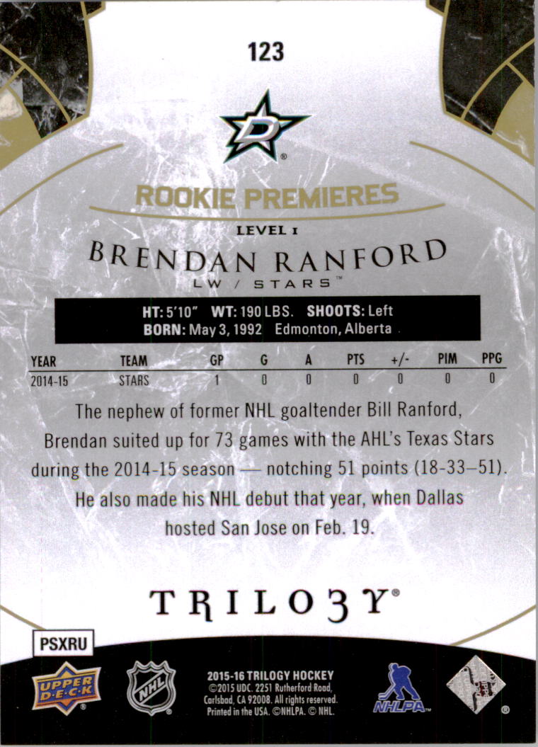 B2282- 2015-16 Upper Deck Trilogy Hk 1-230 +Inserts -You Pick- 10+ FREE US SHIP - Picture 145 of 149