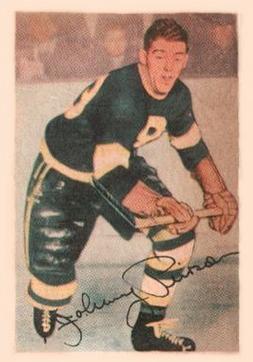 1953-54 Parkhurst #88 Johnny Peirson UER/Misspelled Pierson on card back