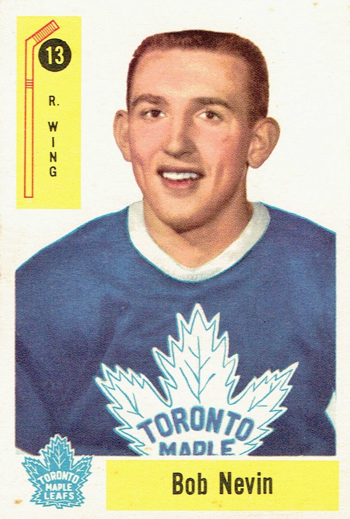 1958-59 Parkhurst Bob Nevin #13 Rookie 