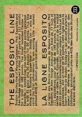 1970-71 O-Pee-Chee #233 Esposito line/Wayne Cashman/Ken Hodge/Phil Esposito back image