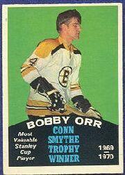 1970-71 O-Pee-Chee #252 Bobby Orr Smythe