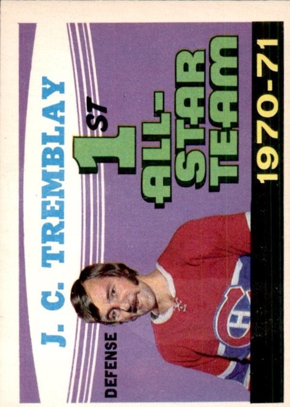 1971-72 O-Pee-Chee #252 J.C. Tremblay AS1