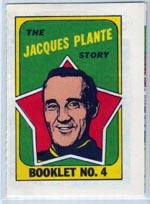 1971-72 O-Pee-Chee/Topps Booklets #4 Jacques Plante