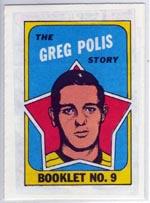 1971-72 O-Pee-Chee/Topps Booklets #9 Greg Polis