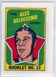 1971-72 O-Pee-Chee/Topps Booklets #12 Alex Delvecchio