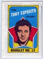 1971-72 O-Pee-Chee/Topps Booklets #13 Tony Esposito