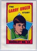 1971-72 O-Pee-Chee/Topps Booklets #14 Garry Unger