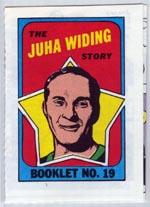 1971-72 O-Pee-Chee/Topps Booklets #19 Juha Widing