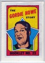1971-72 O-Pee-Chee/Topps Booklets #23 Gordie Howe