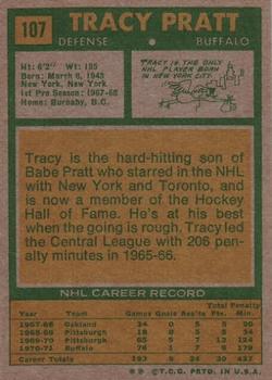 1971-72 Topps #107 Tracy Pratt back image