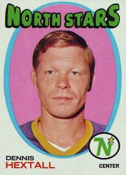 1971-72 Topps #128 Dennis Hextall