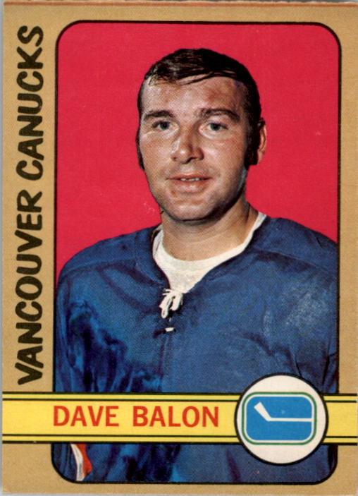 1972-73 O-Pee-Chee #162 Dave Balon UER/(Misspelled Ballon on back)