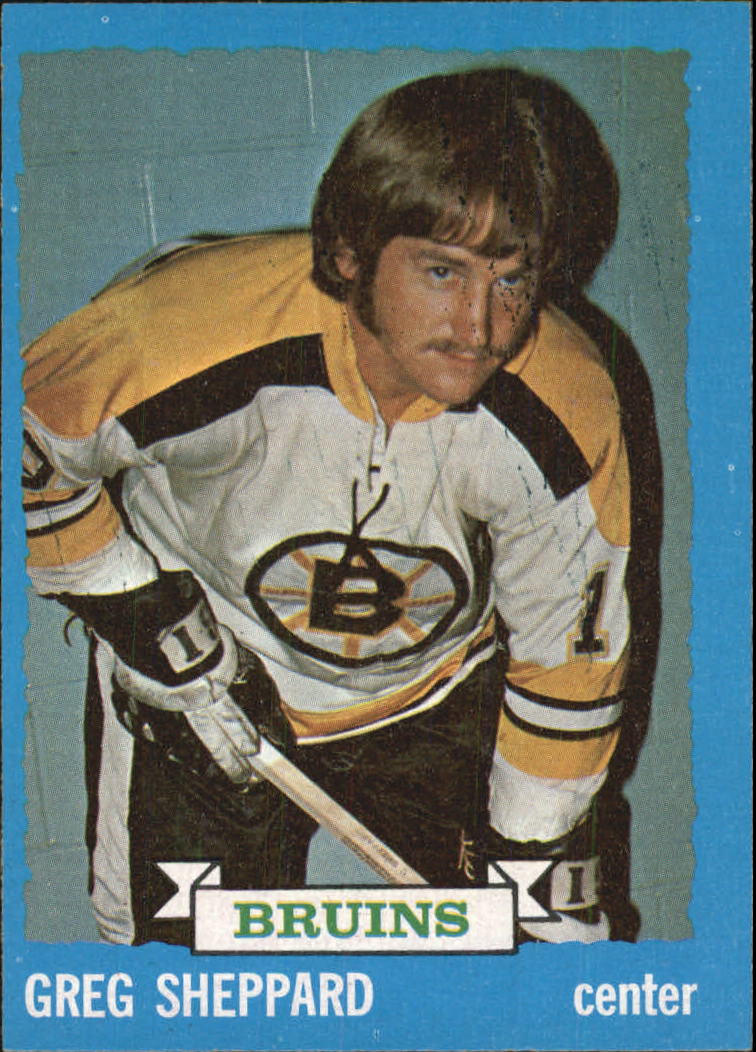 1973-74 Topps #8 Gregg Sheppard DP UER/(Misspelled Greg/on card front)