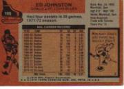 1975-76 Topps #185 Ed Johnston back image