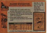 1975-76 Topps #265 Blaine Stoughton back image