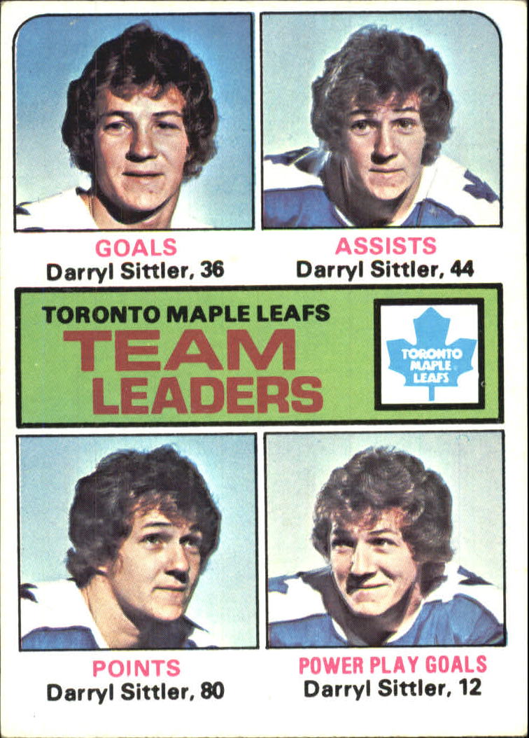 1975-76 Topps #328 Maple Leafs Leaders/Darryl Sittler/Darryl Sittler/Darryl Sittler/Darryl Sittler