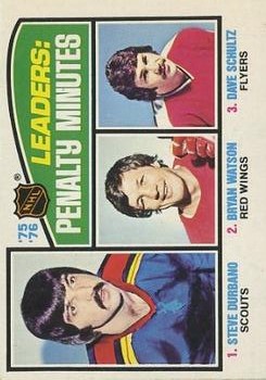 1976-77 Topps #4 Penalty Min. Leaders/Steve Durbano/Bryan Watson/Dave Schultz