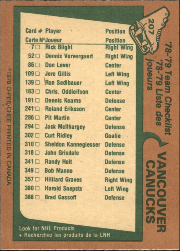 A6448- 1978-79 O-Pee-Chee Hk 201-300 STOCK PHOTOS -You Pick- 15+ FREE US SHIP - Picture 15 of 149