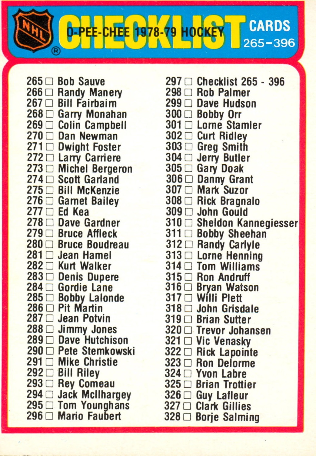 A6448- 1978-79 O-Pee-Chee Hk 201-300 STOCK PHOTOS -You Pick- 15+ FREE US SHIP - Picture 143 of 149
