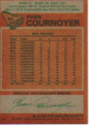 1978-79 Topps #60 Yvan Cournoyer back image