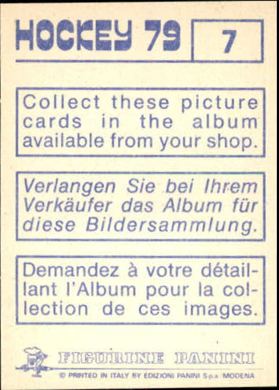 1979 Panini Stickers #7 Holding back image