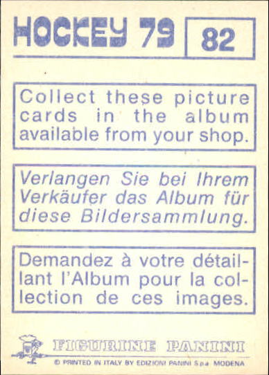 1979 Panini Stickers #82 Jiri Novak back image