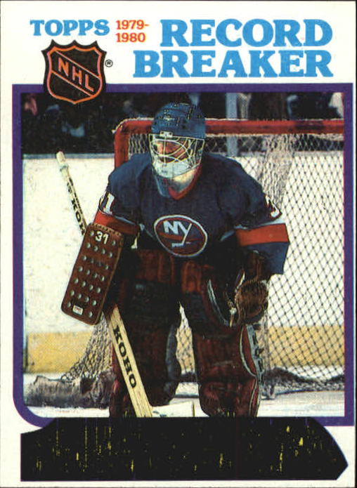 1980-81 Topps #5 Billy Smith RB/First Goalie to score