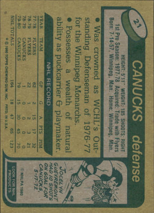 A5984- 1980-81 Topps Hk #s 1-100 MOST STOCK PHOTOS -You Pick- 15+ FREE US SHIP - Picture 56 of 271