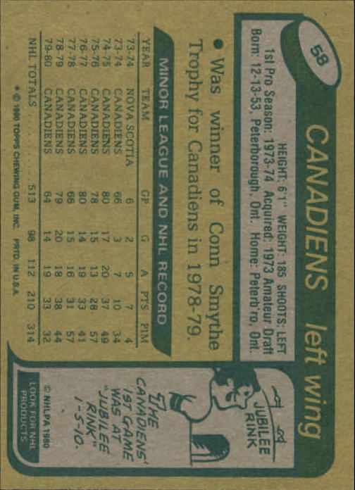 A5984- 1980-81 Topps Hk #s 1-100 MOST STOCK PHOTOS -You Pick- 15+ FREE US SHIP - Picture 152 of 271